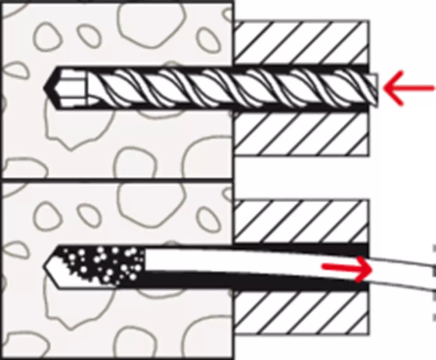 Fischer 46336 - Fixation pour ossatures et cadres SXR 10 x 200 FUS avec vis à tête hexagonale et rondelle intégrée en acier électrozingué (50pcs) SXR 10 x 200 FUS-image