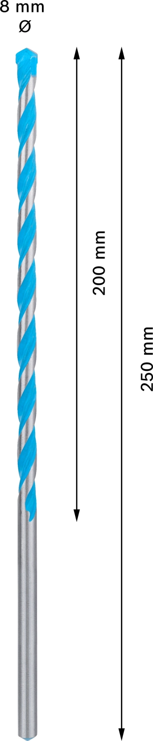 Bosch 2608901484 Foret universel EXPERT CYL-9 MultiConstruction - 8x200x250mm-image