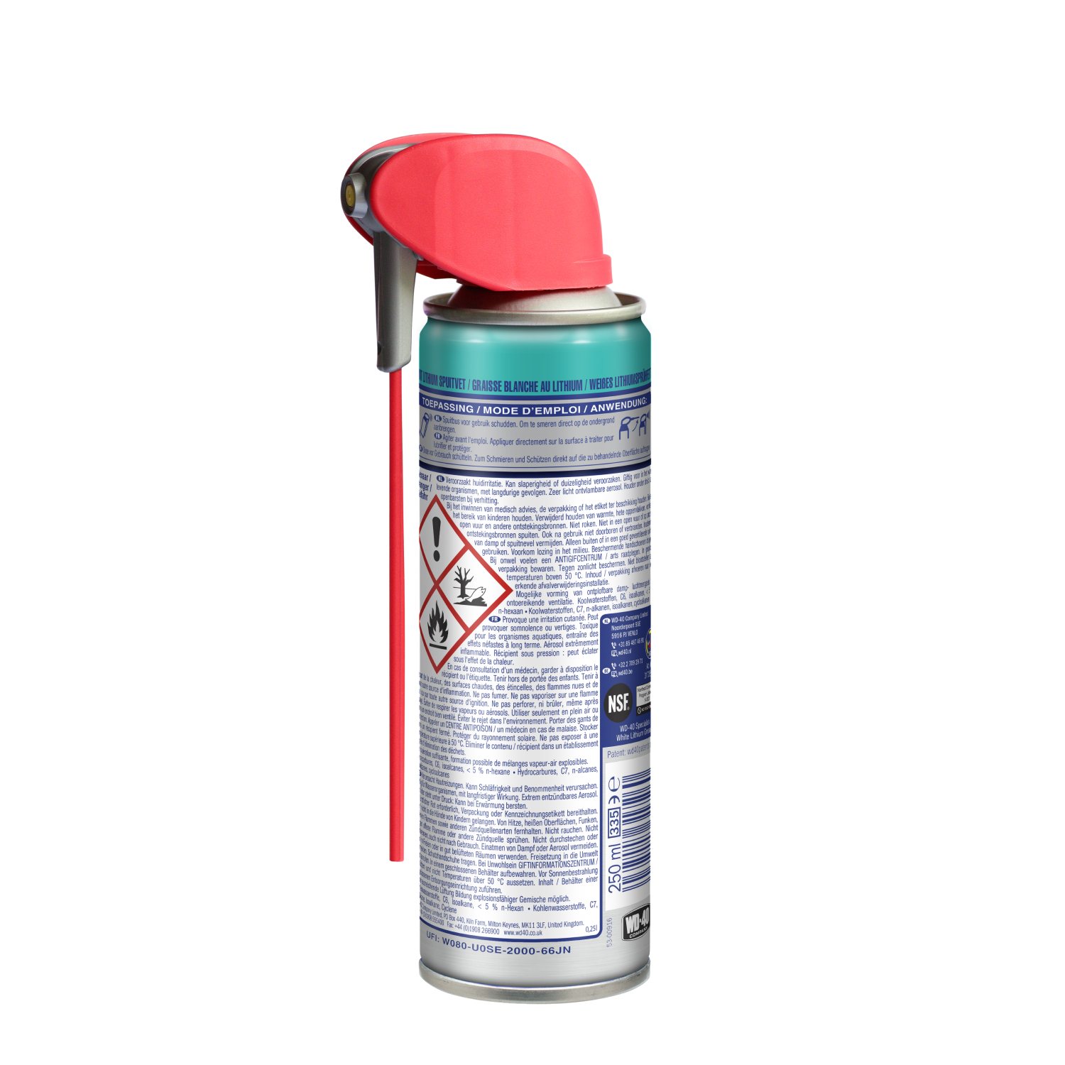 WD-40 31390 Specialist Lithiumspuitvet met smart straw - 400 ml-image