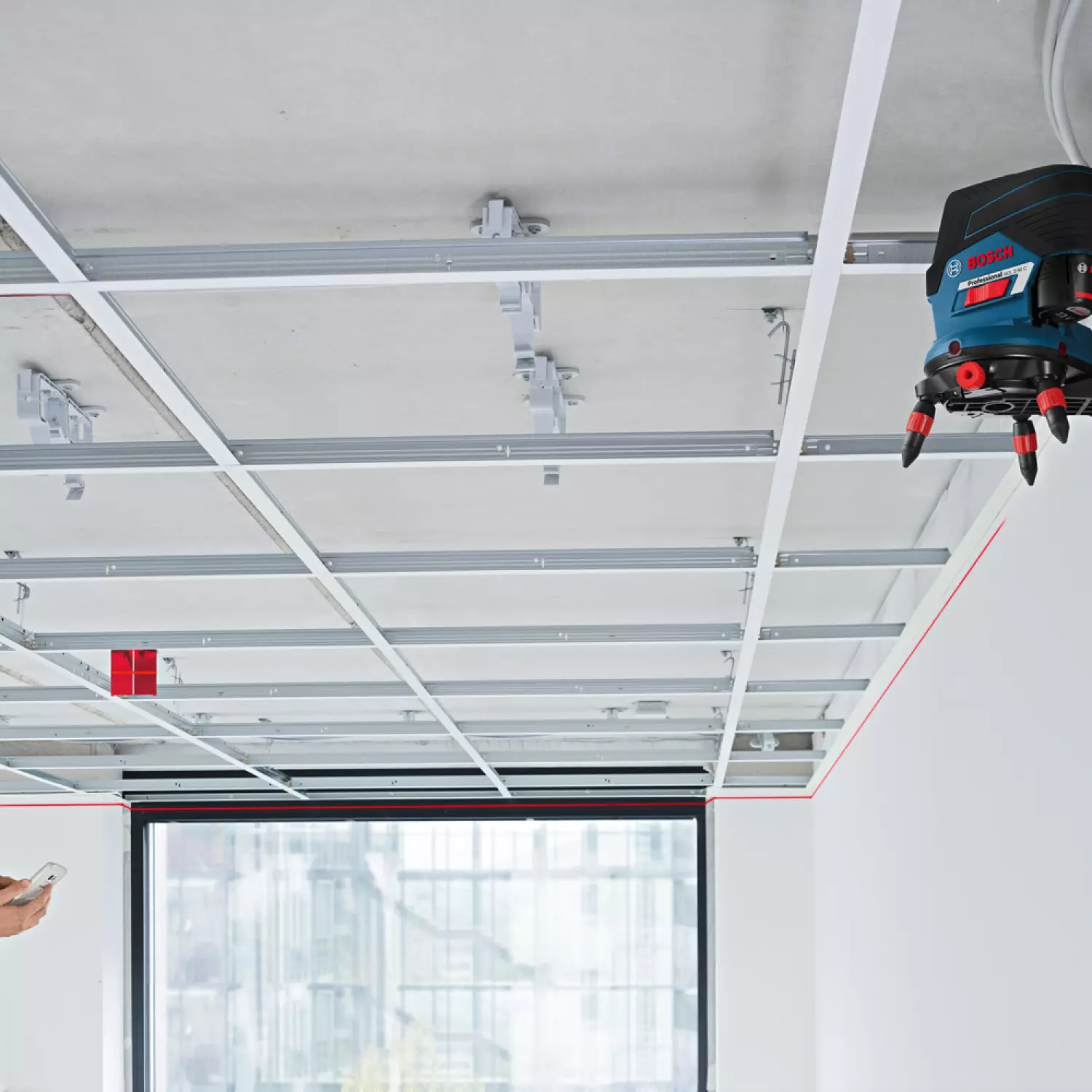 Bosch RM3 Houder Laser - 120 x 135mm + RC 2 Afstandsbediening-image