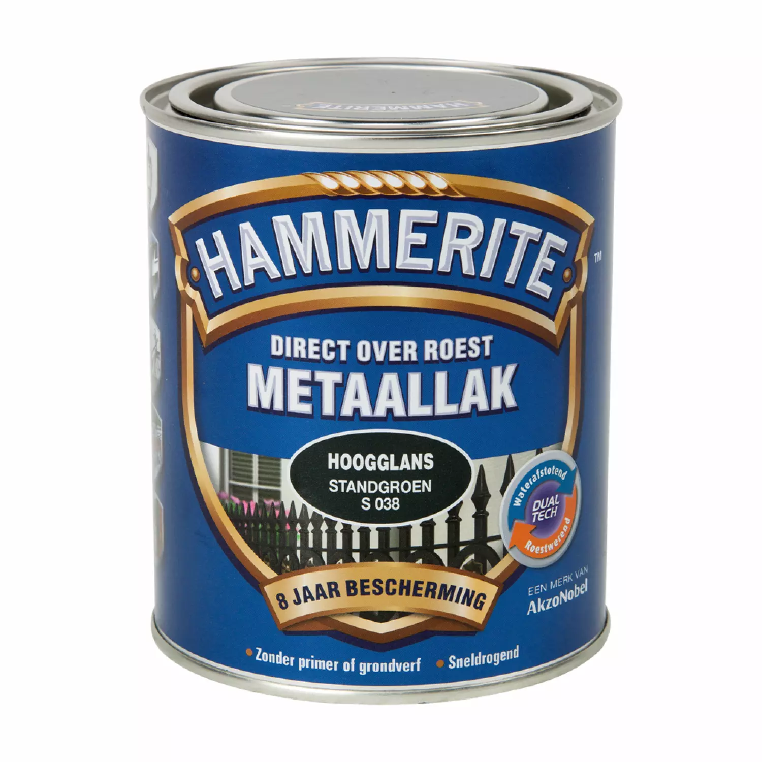 Hammerite Metaallak Hoogglans - Direct over roest - Stand Groen - 0,75L-image