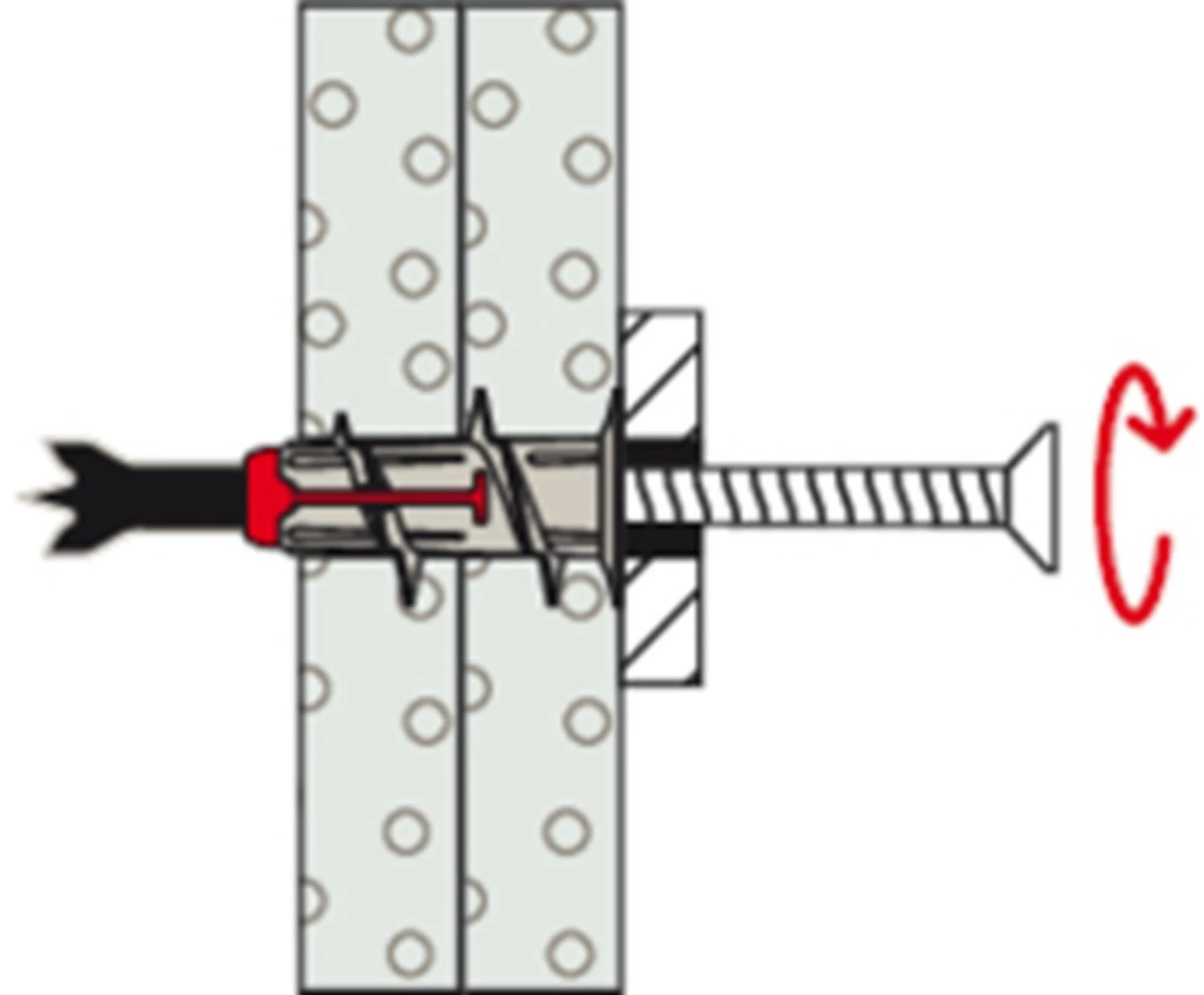 Fischer 545678 DuoBlade S zelfborende gipsplaatplug met schroef (20st)-image