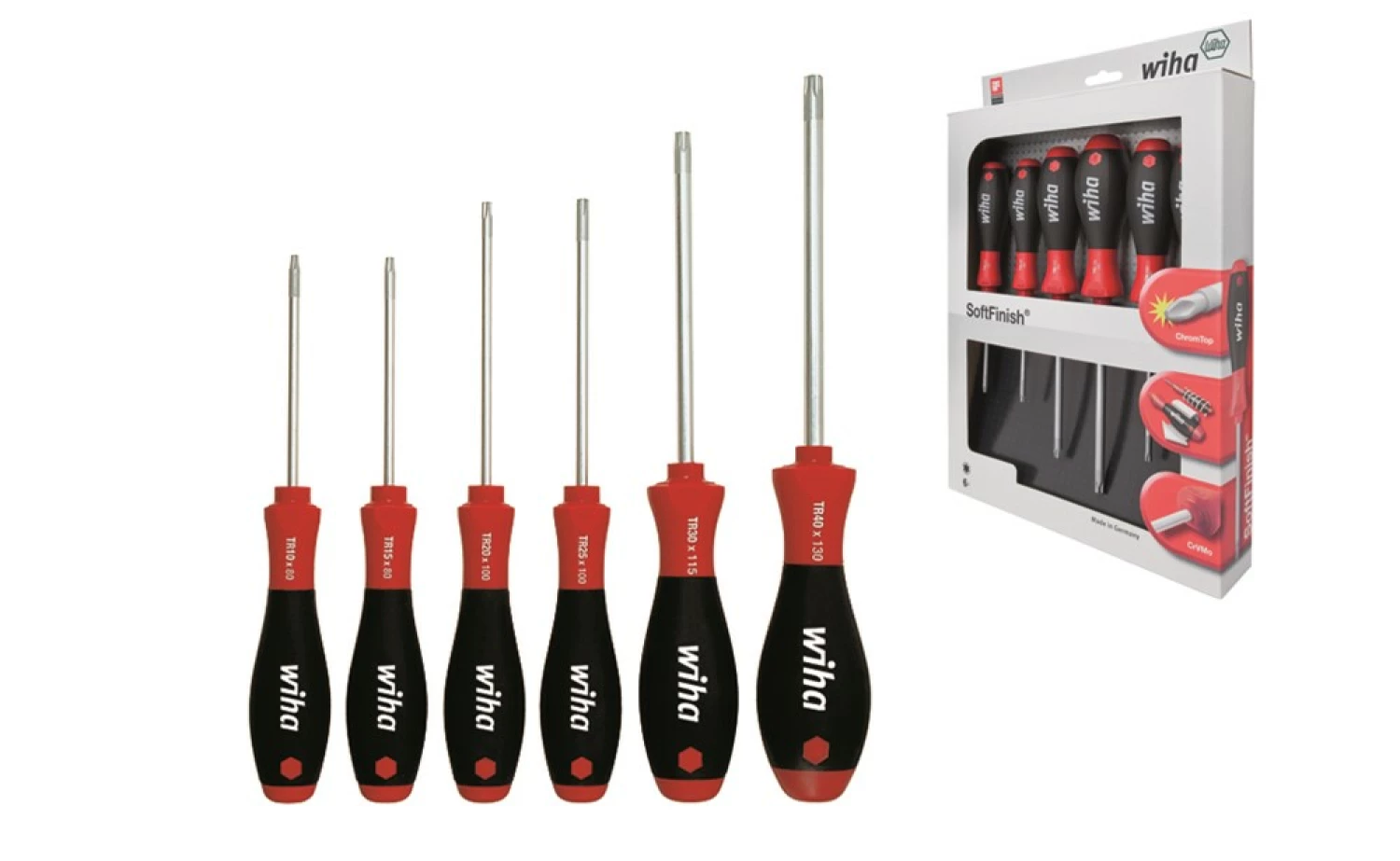 Wiha 362TR K6 SoftFinish TORX Tamper Resistant-Schroevendraaierset - 6 delig-image