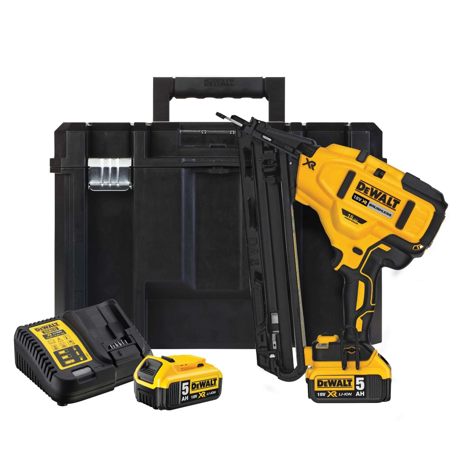 DeWALT DCN650P2-QW 18V Li-ion XR accu afwerktacker (2x 5.0Ah) in TSTAK-image