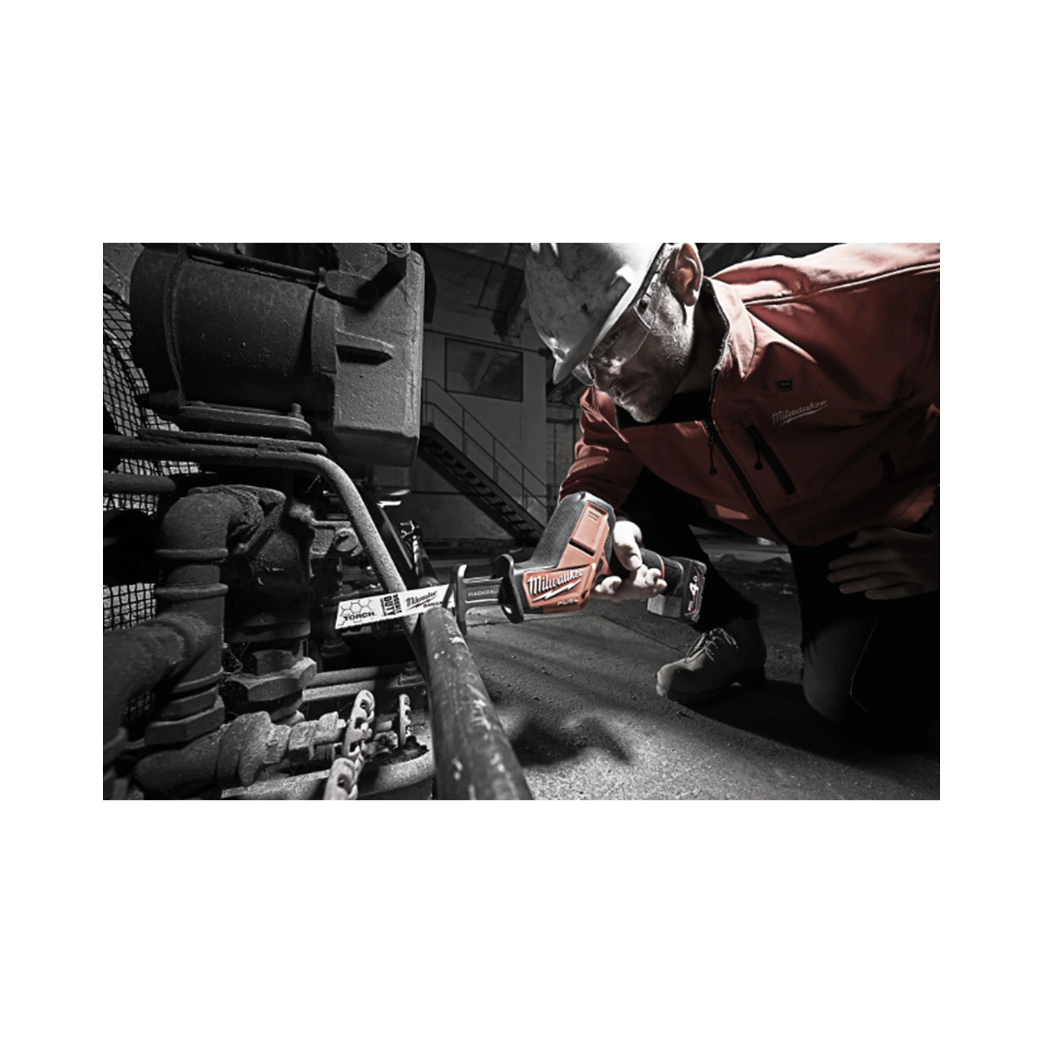 Milwaukee M12 CHZ-602X 12V Li-Ion accu reciprozaag set (2x 6.0Ah accu) in HD Box - snelwissel - koolborstelloos-image