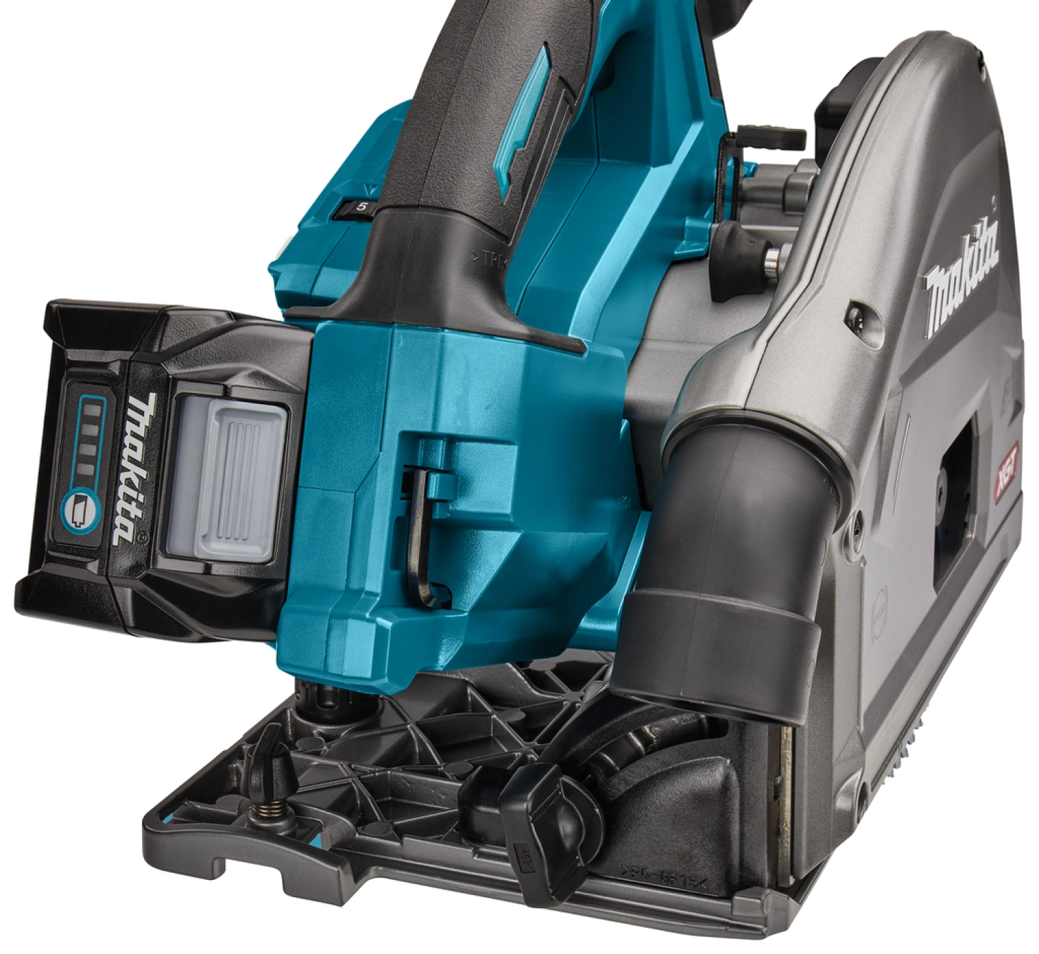 Makita SP001GM101 XGT 40V Max Li-Ion batterie scie circulaire plongeante (4,0Ah batterie) dans Mbox - 165 mm-image
