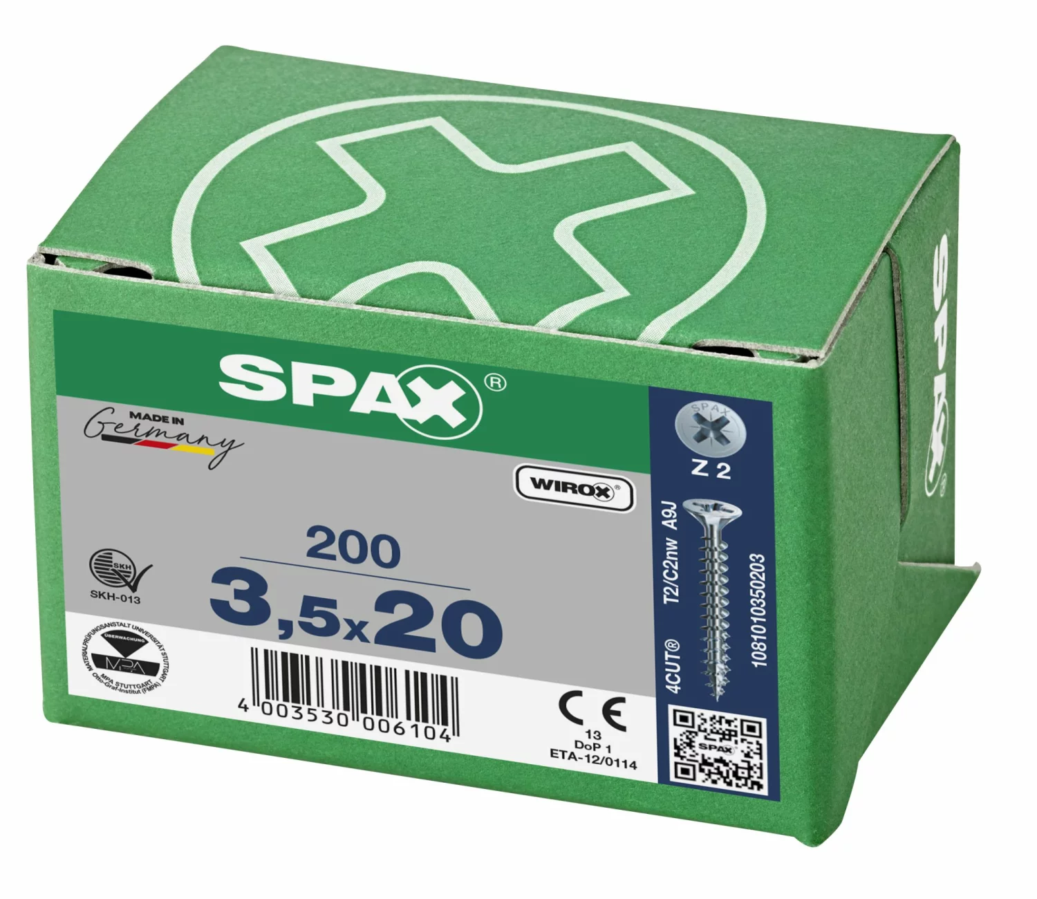 SPAX Universele schroeven verzonken kop - voldraad - Z2 - 3.5x20 mm (200st)-image