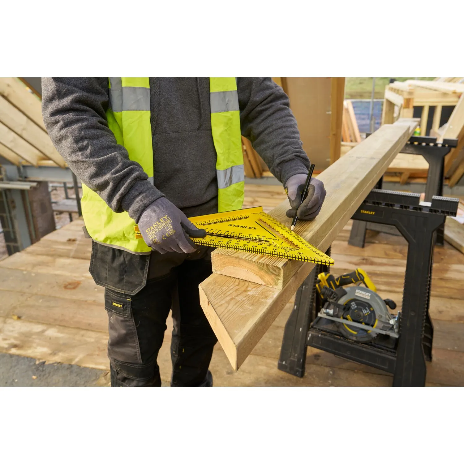 Stanley STHT46013-0 Meetdriehoek - ABS - 30cm