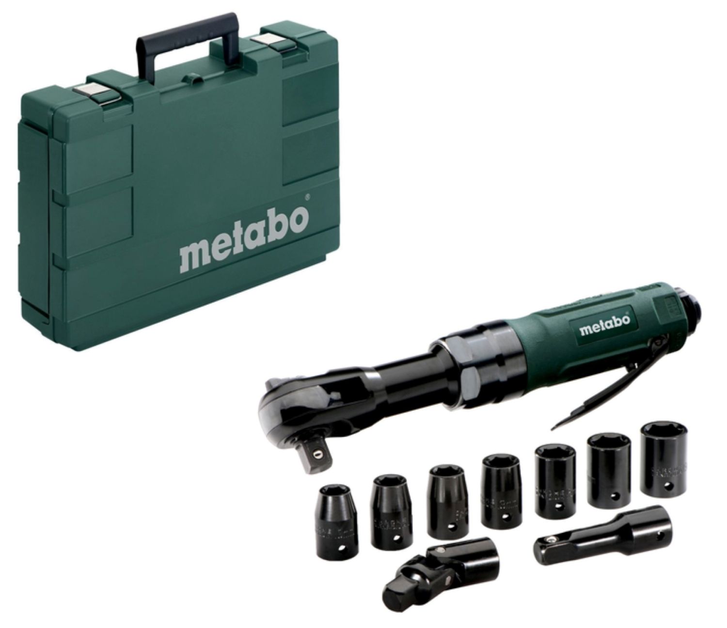 Metabo DRS 68 SET 1/2" Perslucht haakse slagmoersleutel in koffer - 68Nm - 220 l/min - 1/2"-image