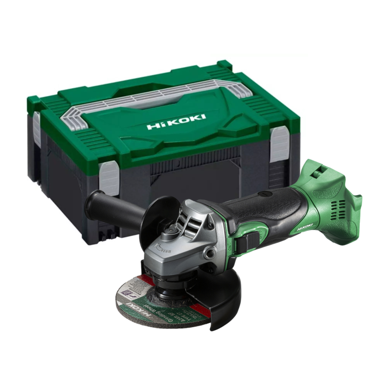 HiKOKI G18DSL2W3Z Accu haakse slijpmachine - 18 V / 125 mm - Exclusief lader en accu's - In HSC II koffer-image