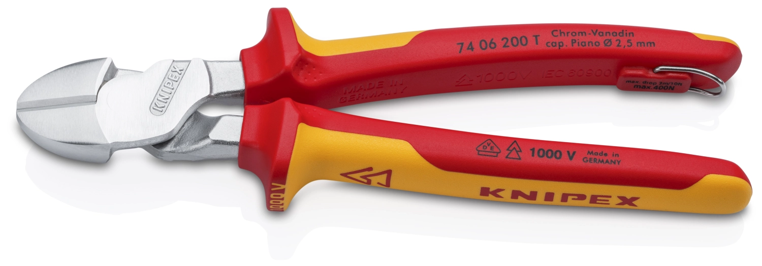 Knipex 74 06 200 T VDE Kracht Zijsnijtang - 200mm-image