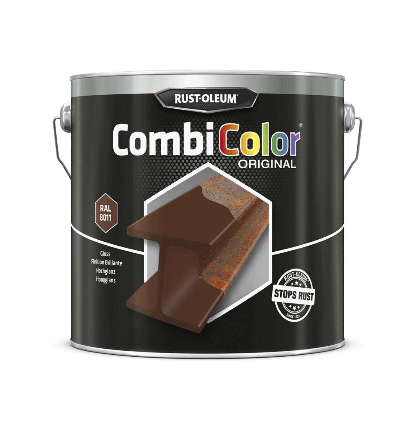 Rust-Oleum Combicolor Hoogglans - RAL 8011 notenbruin - 0,75L-image