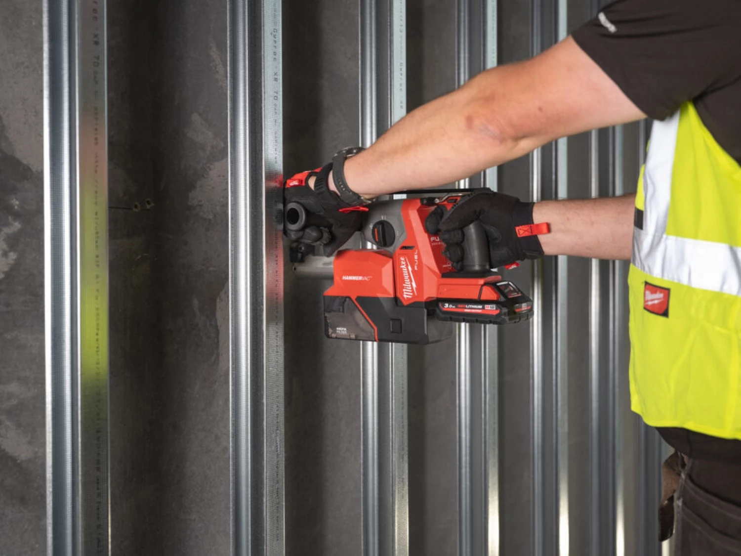 Milwaukee M18 FHAC16-0X 18V Li-ion accu compact SDS-plus combihamer body in HD Box - 1,7J-image