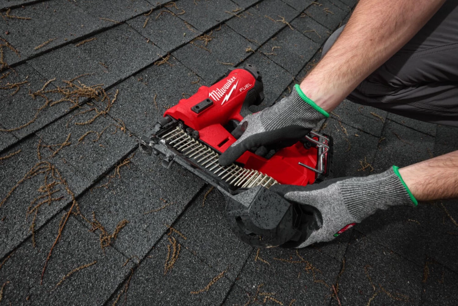 Milwaukee M18 FRCN45-302X Ensemble Cloueuse à tambour sans fil 18V Li-ion (2x batterie 3.0Ah) dans HD Box-image