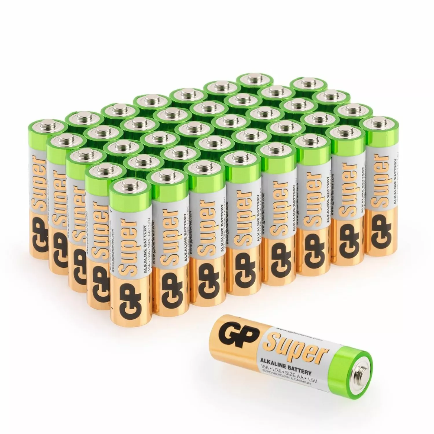 GP Alkaline Super Batterijen1,5V (40st) - AA - GPSUP15A984S40-image