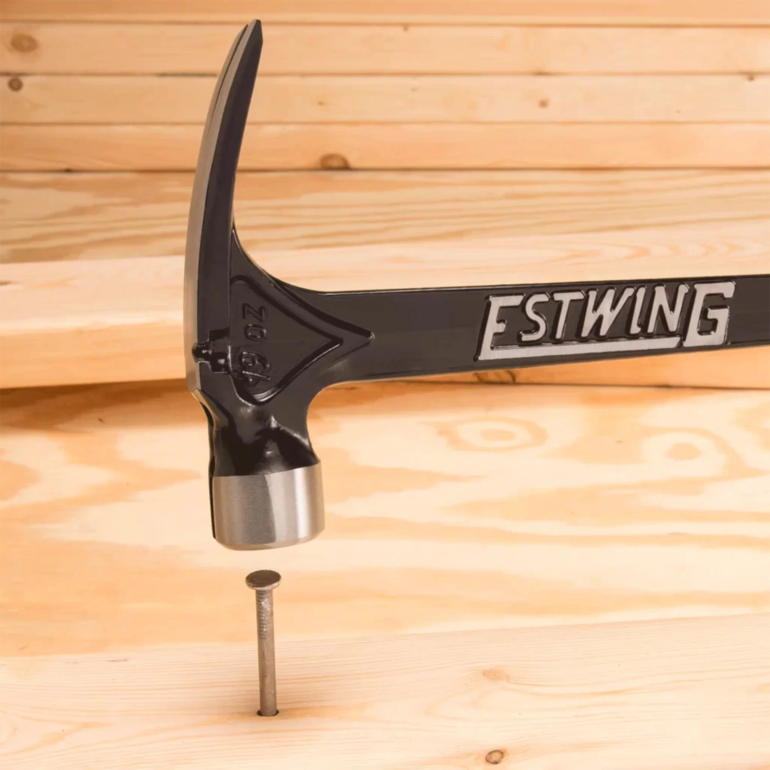 Estwing EB-15SR rechte klauwhamer Ultra - vinyl zwarte handgreep - 420 gram kopgewicht-image
