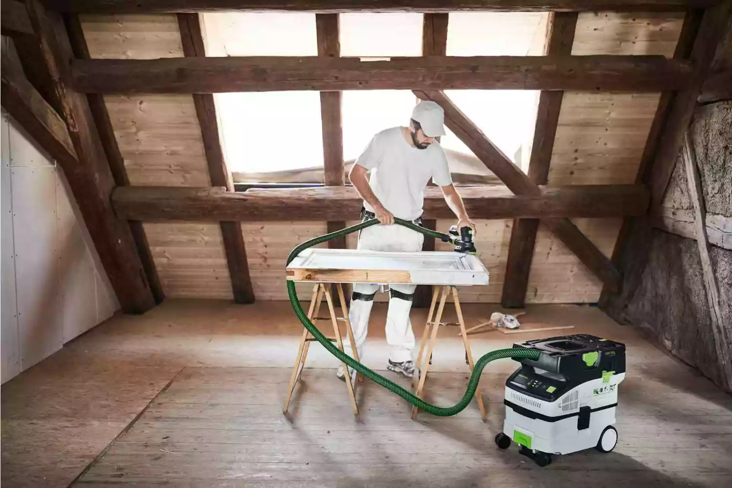 Festool CTMC MIDI I-Plus 36V (2x18V) Li-Ion accu stofzuiger set (4x 5,0Ah) in systainer - 3100l/min - Stofklasse M-image
