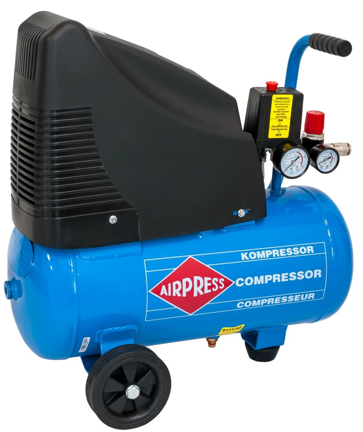 Airpress 36741-K1 - Olievrije Compressor HLO 215-25 8 bar 1,5 pk 172 l/min 24 l-image