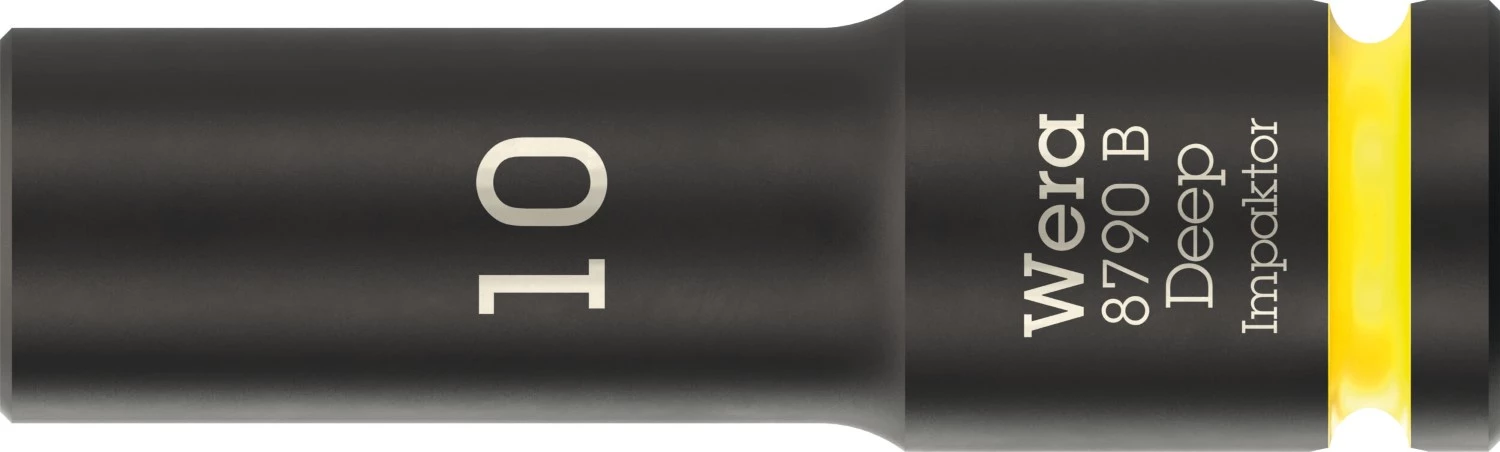 Wera 05005551001 8790 B Impaktor Deep Lange Krachtdop - 3/8" - zeskant - 10 x 63mm-image