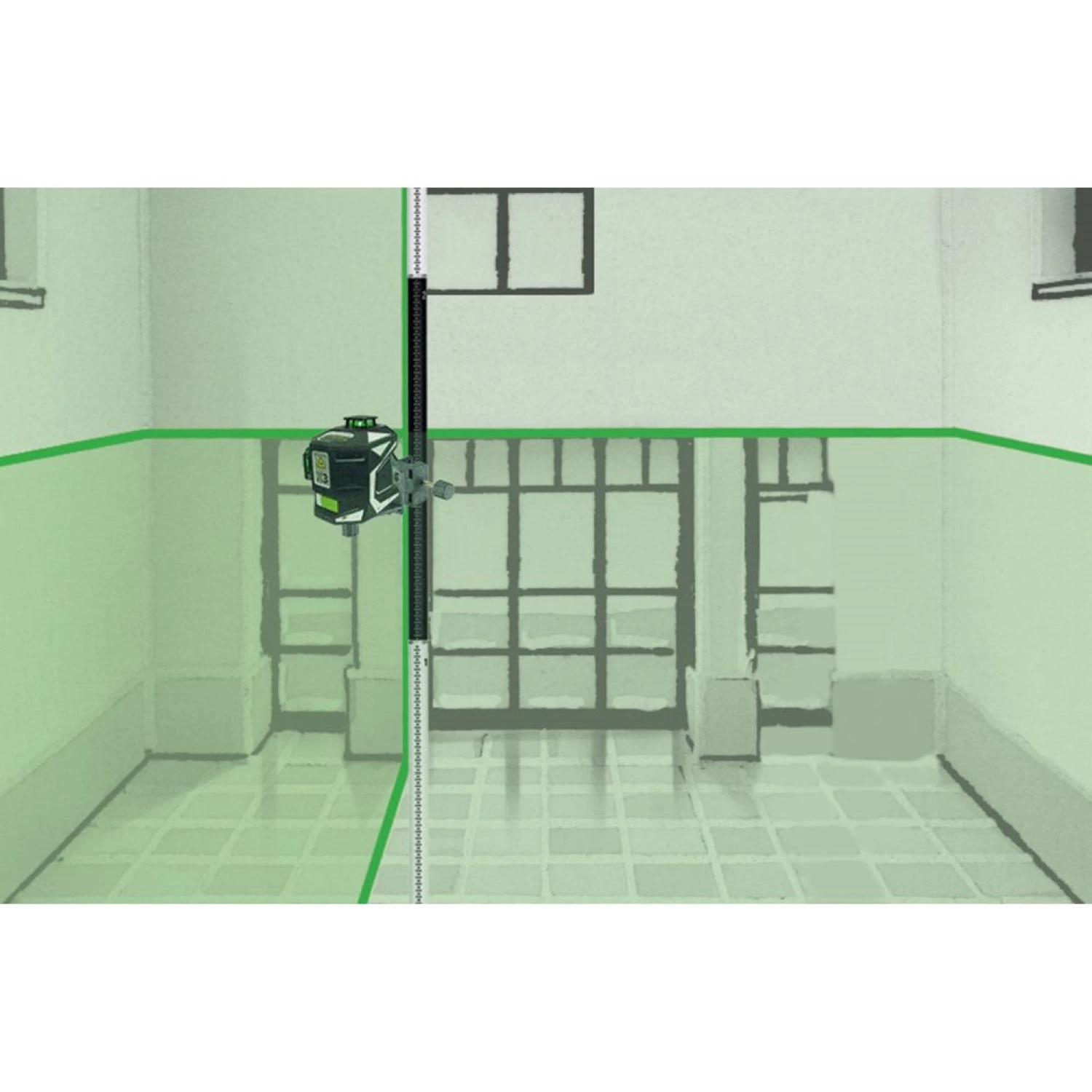 Laserliner CrossGrip Pro Klem- en wandhouder - magnetisch - 1/4"-image