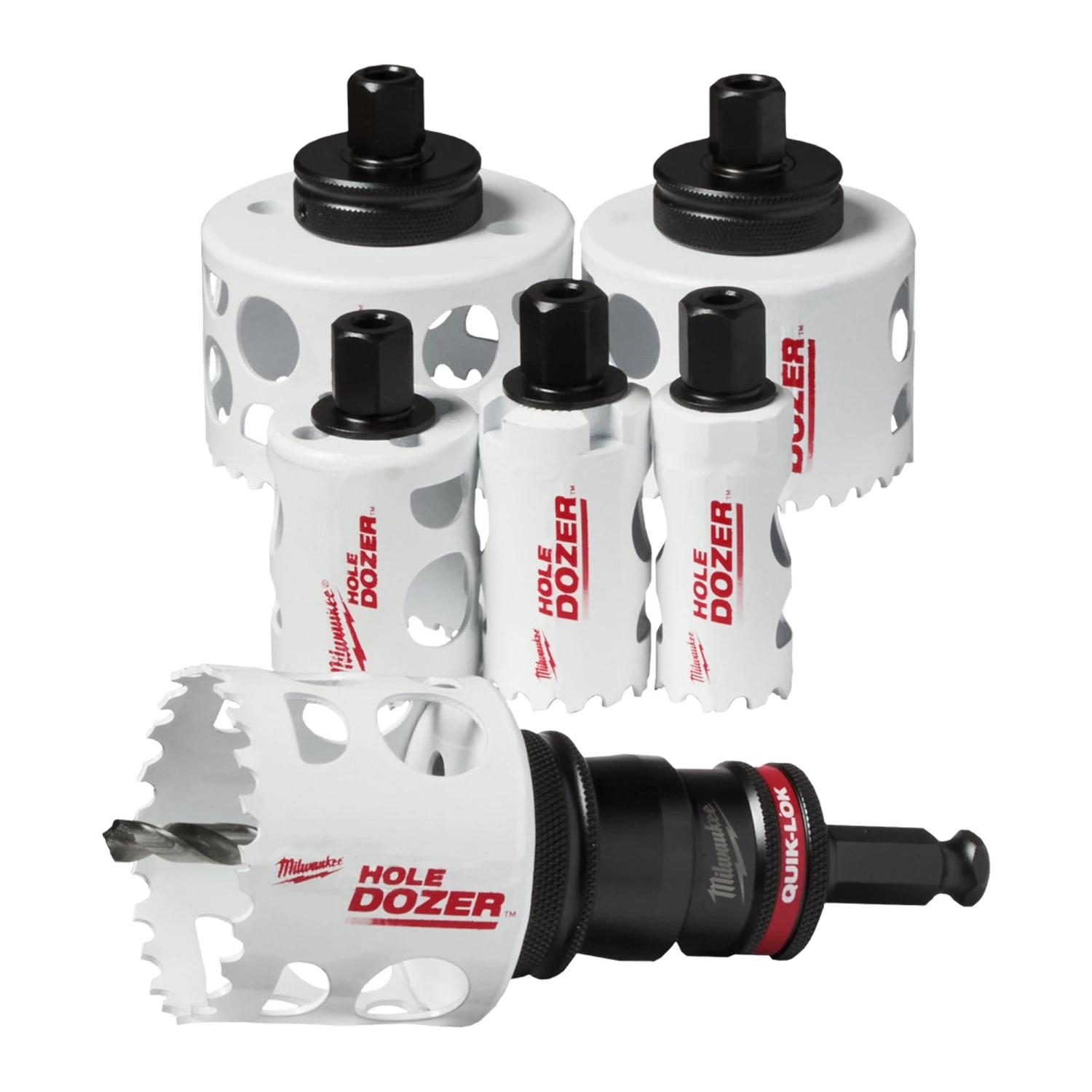 Milwaukee 49224771 Kit de scies cloches Quick-lock Holedozer - 9 pièces