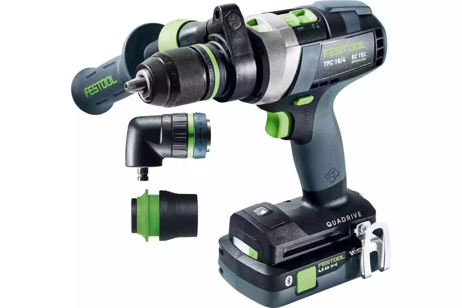 Festool TPC 18/4 5,0/4,0 I-Set 18V Li-Ion accu klopboormachine set (1x 4,0Ah & 1x 5,0Ah) in systainer - 75Nm-image