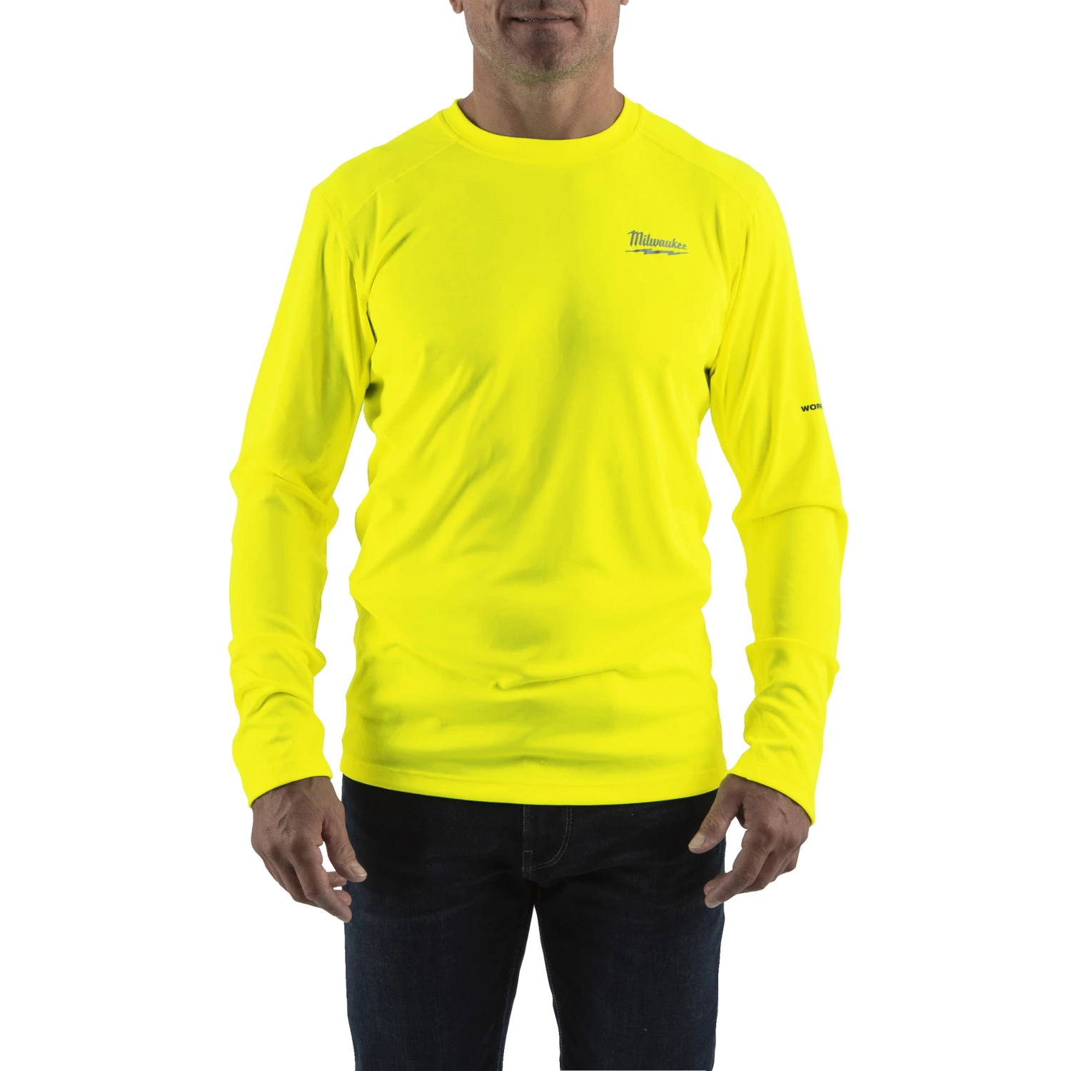 Milwaukee WORKSKIN™ performance shirt met lange mouwen voor warm weer - geel - XL-image