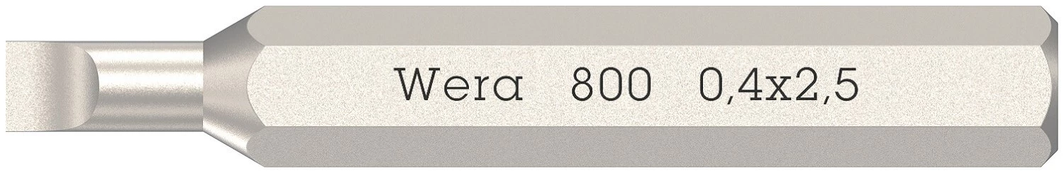 Wera 05058101001 800/0 Micro Bit - 0,40 x 2,5 x 30 mm-image
