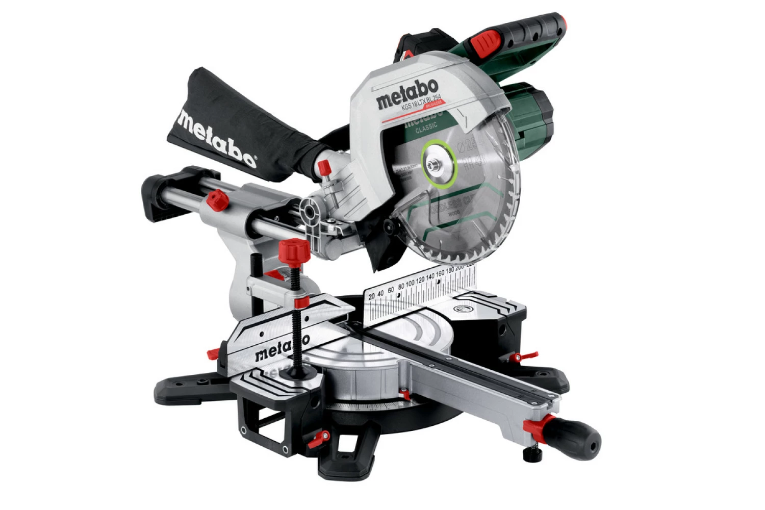 Metabo KGS 18 LTX BL 254 LiHD Accu afkortzaag set (1x 4Ah) - 254 x 30 mm-image