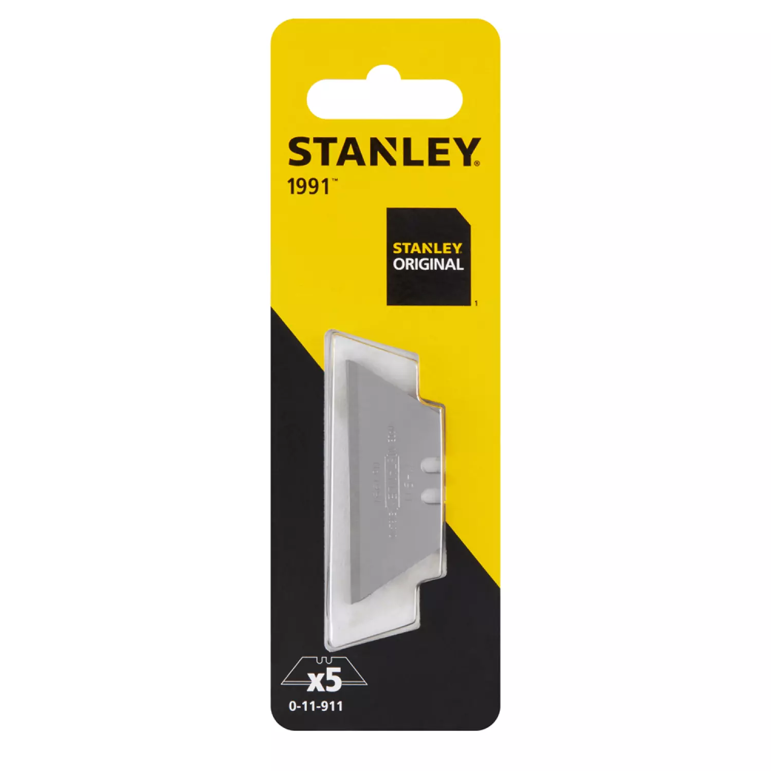 Stanley 0-11-911 - Lames de Couteau 1991 sans trous - 5pcs/carte-image