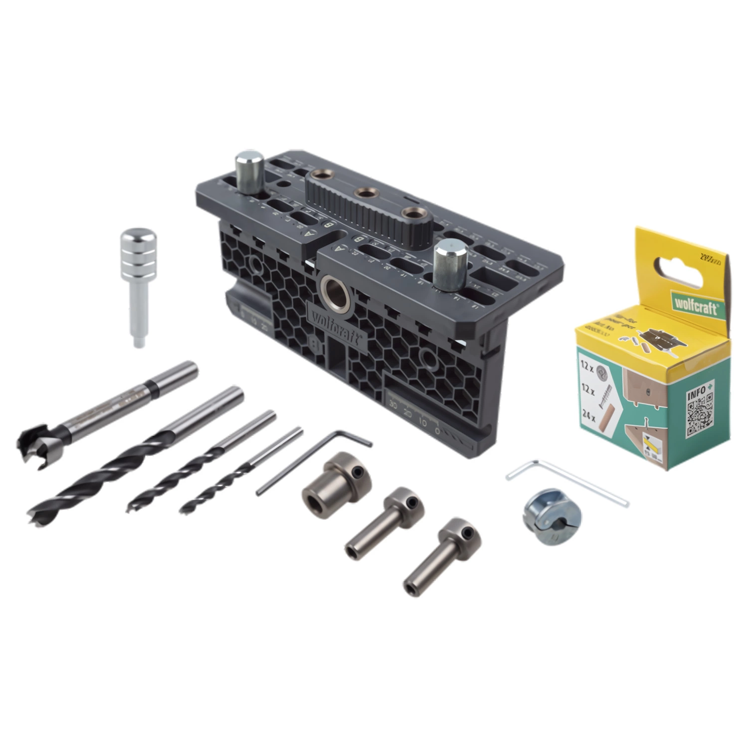 Wolfcraft 4665000 53-delige Meubelverbinding Set voor excenter-meubelverbindingen-image