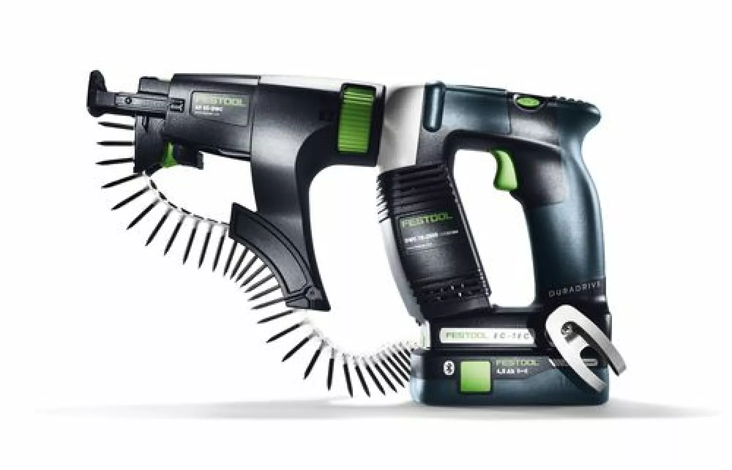 Festool DURADRIVE DWC 18-2500 HPC4,0 I-Plus 18V Li-Ion accu bandschroefmachine set (2x4,0Ah) in systainer - 18Nm - 55mm - koolborstelloos-image