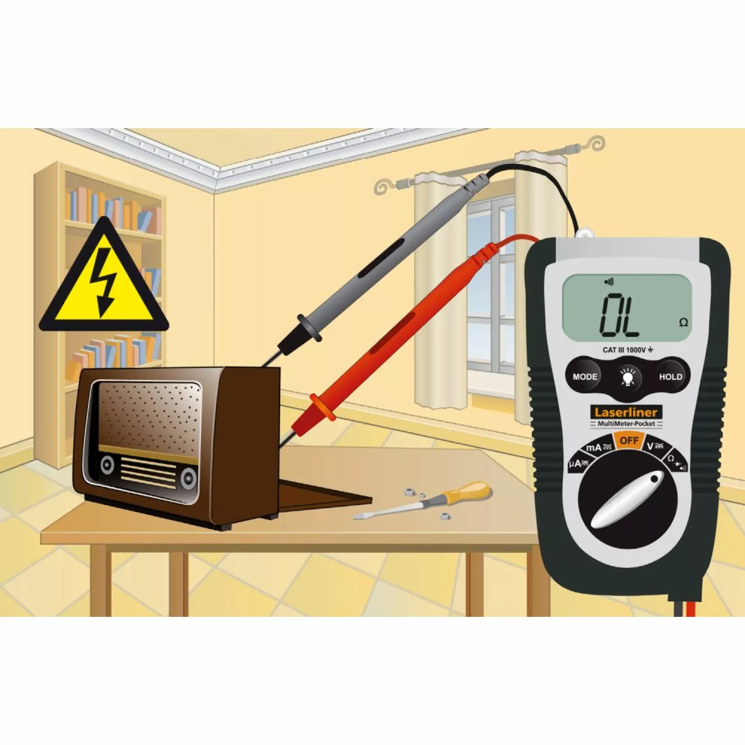 Laserliner MultiMeter-Pocket Digitale multimeter - AC/DC 600V & 200mA-image