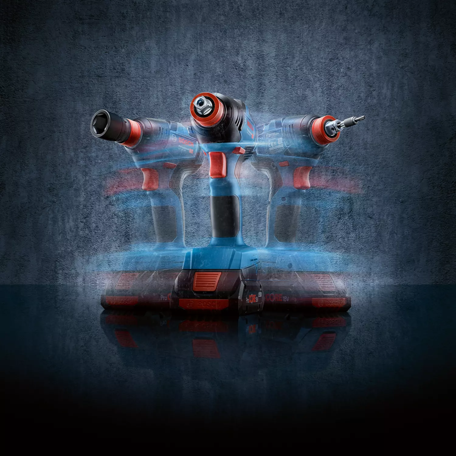 Bosch 06019J2204 - Visseuse à chocs/Boulonneuse sans fil GDX 18V-200 - Machine seule-image