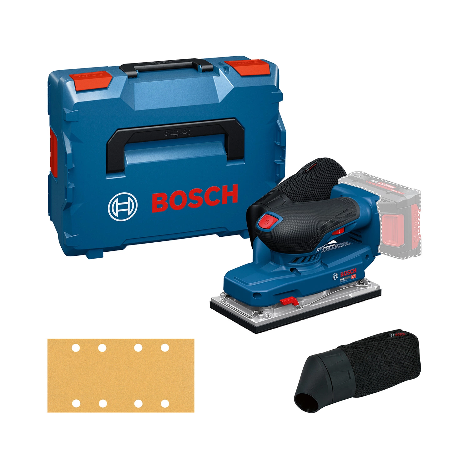 Bosch GSS18V-18 Accu Vlakschuurmachine in L-Boxx-image