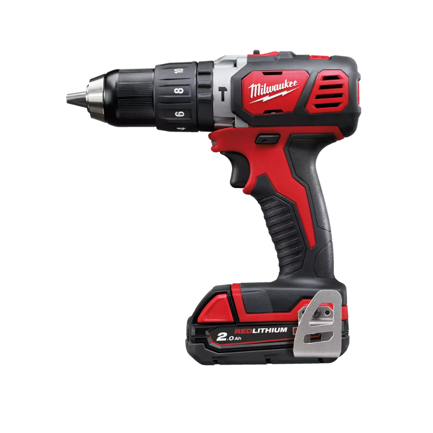 Milwaukee M18 BPD-202C - Set de Perceuse à percussion compacte 18V Li-Ion (2x 2.0Ah ) dans coffret-image