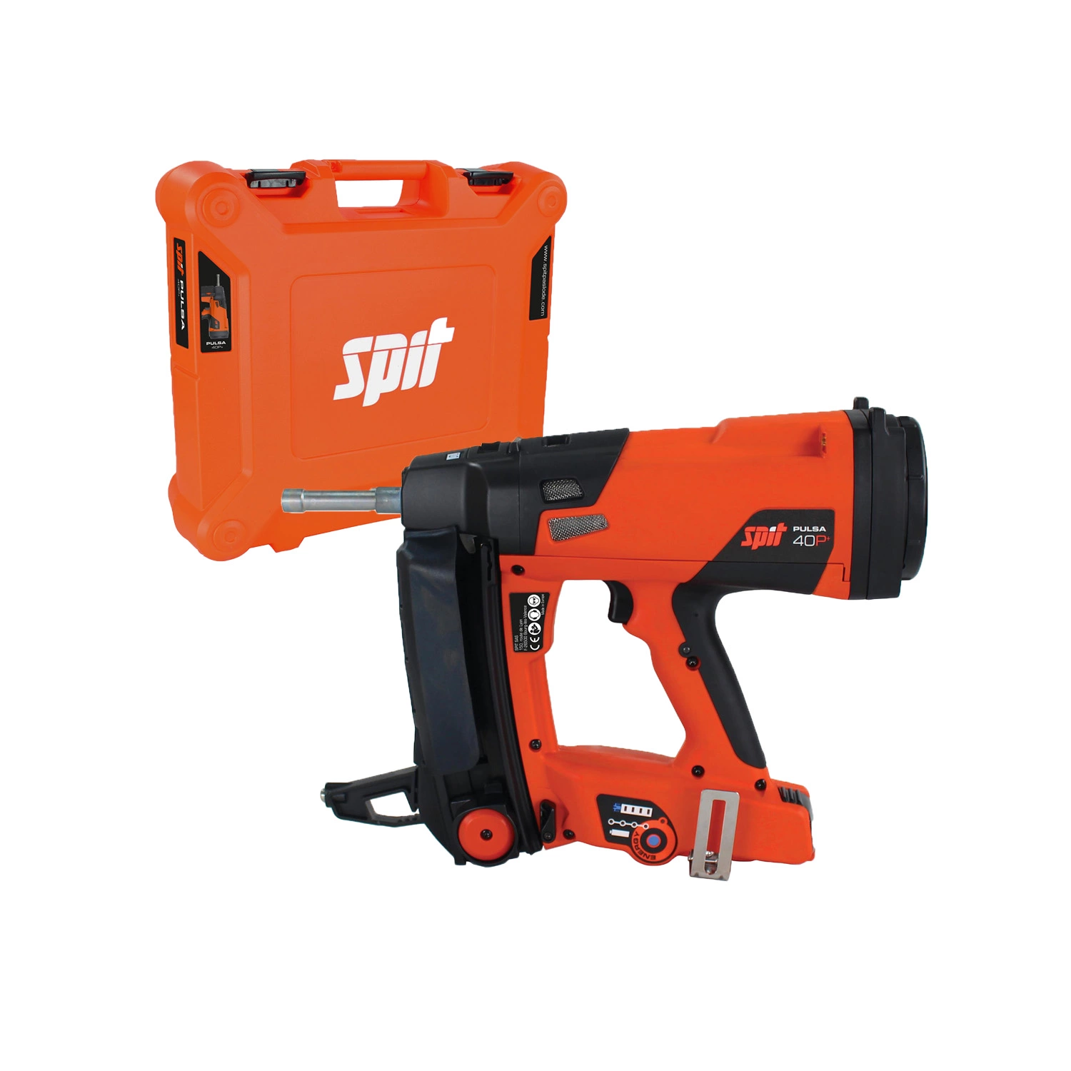 Spit 019652 Pulsa 40P+ Gas nagelapparaat voor afbouw & aannemerij set in koffer - 15-40mm - 100J slagkracht-image