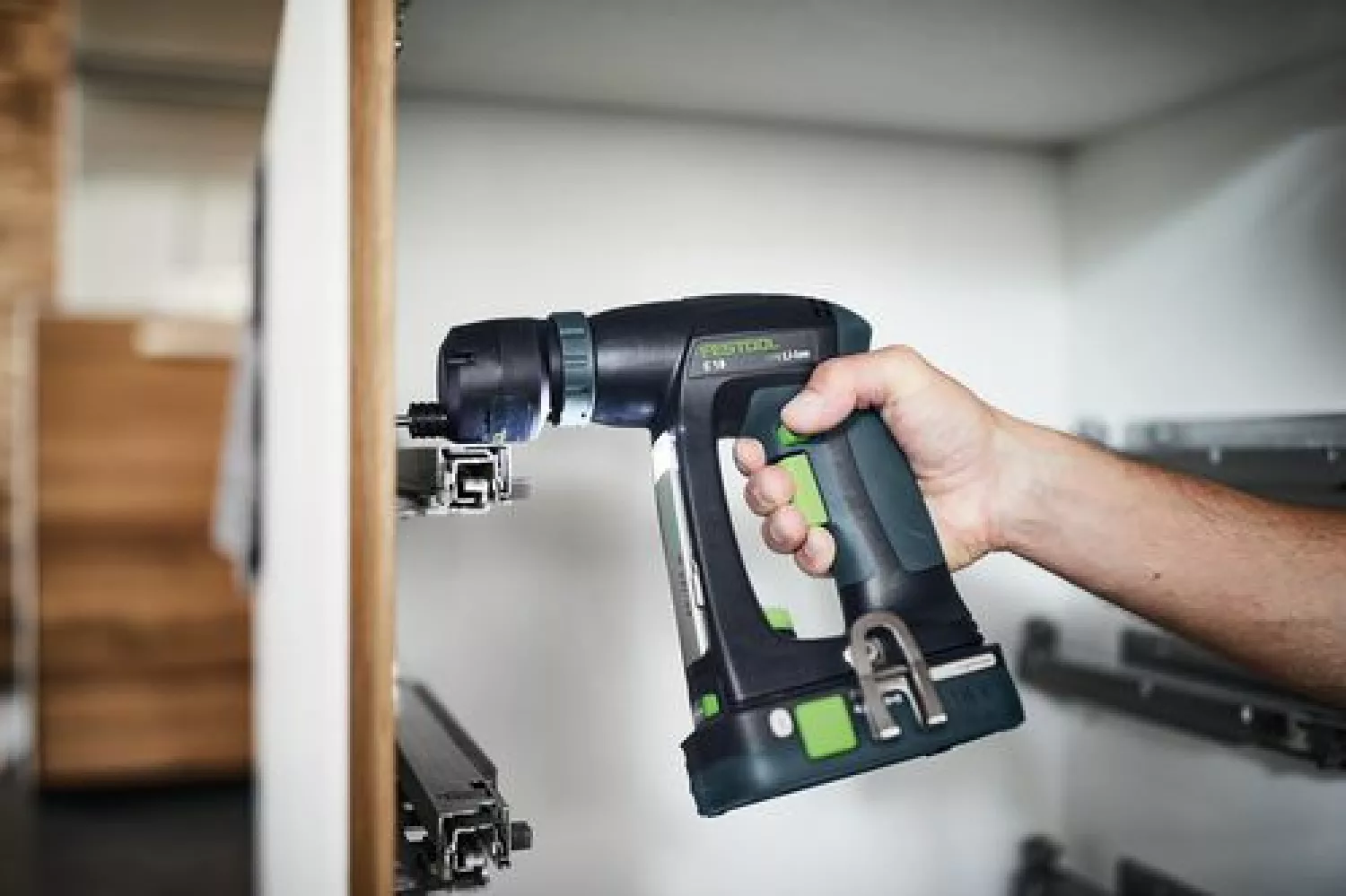 Festool C 18 LI BASIC 18V Li-Ion accu schroefboormachine body in systainer - 45Nm - 45mm - koolborstelloos-image