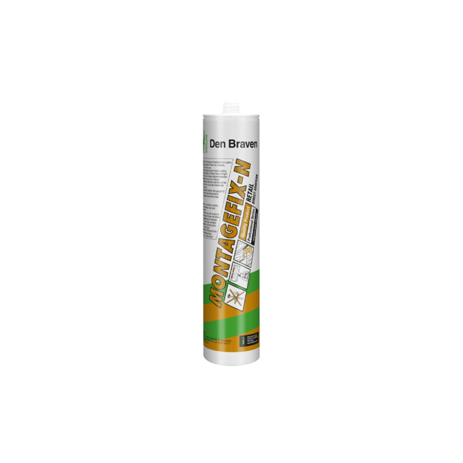 Zwaluw Den Braven 31069824 Montagefix-N lijm - Geel - 310ml