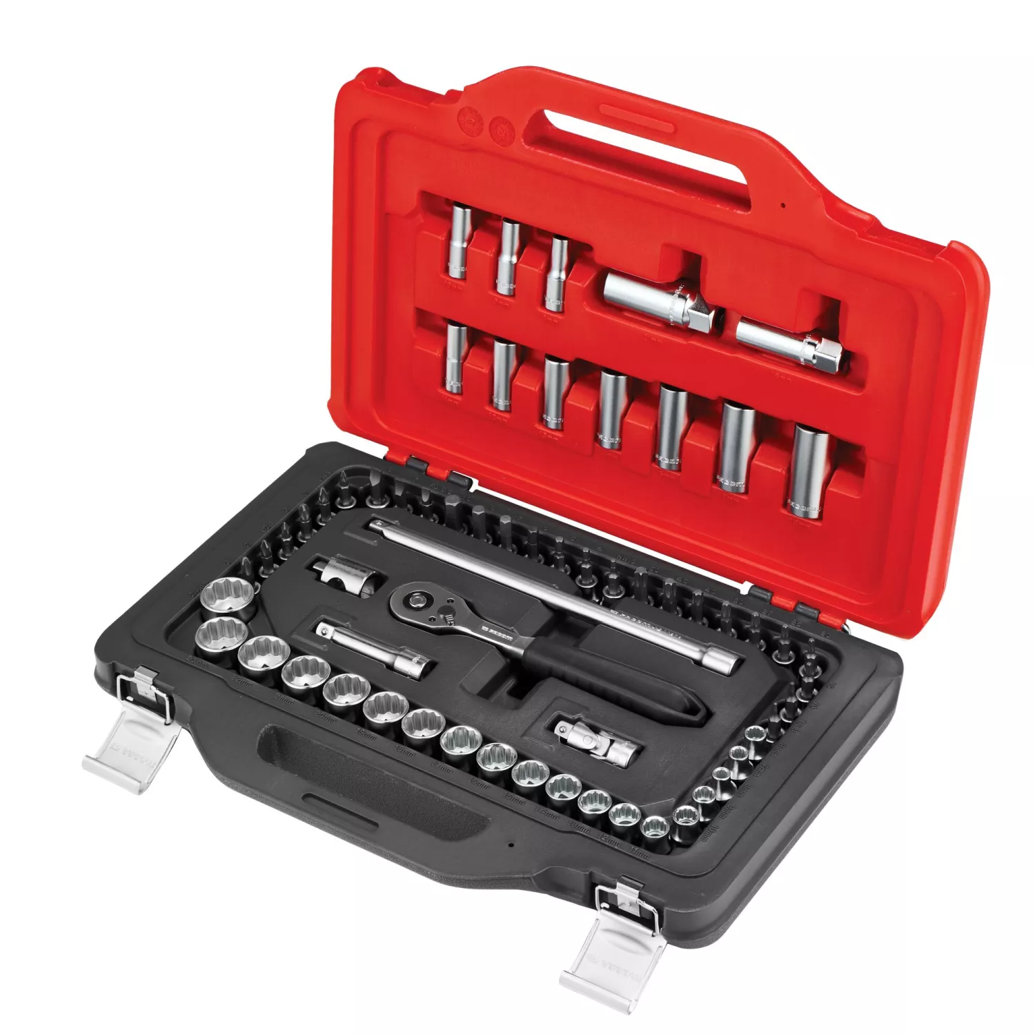 Facom JL.151-EP62PB 62-delige Ratel- en doppenset in Twin Box koffer - 3/8"