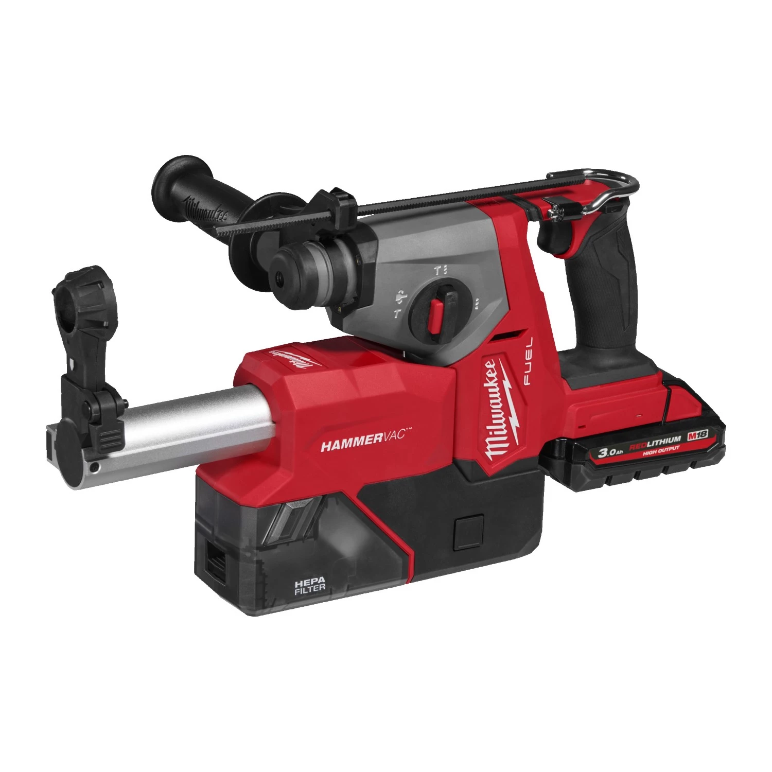 Milwaukee M18 FHACDDE-0C 18V Li-ion accu SDS-plus combihamer body incl. stofafzuiging in koffer - 1,7J-image