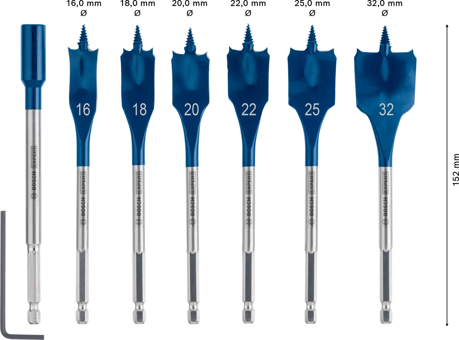Bosch 2608900334 EXPERT 7-delige speedborenset Self Cut Speed - 16/18/20/22/25/32mm-image