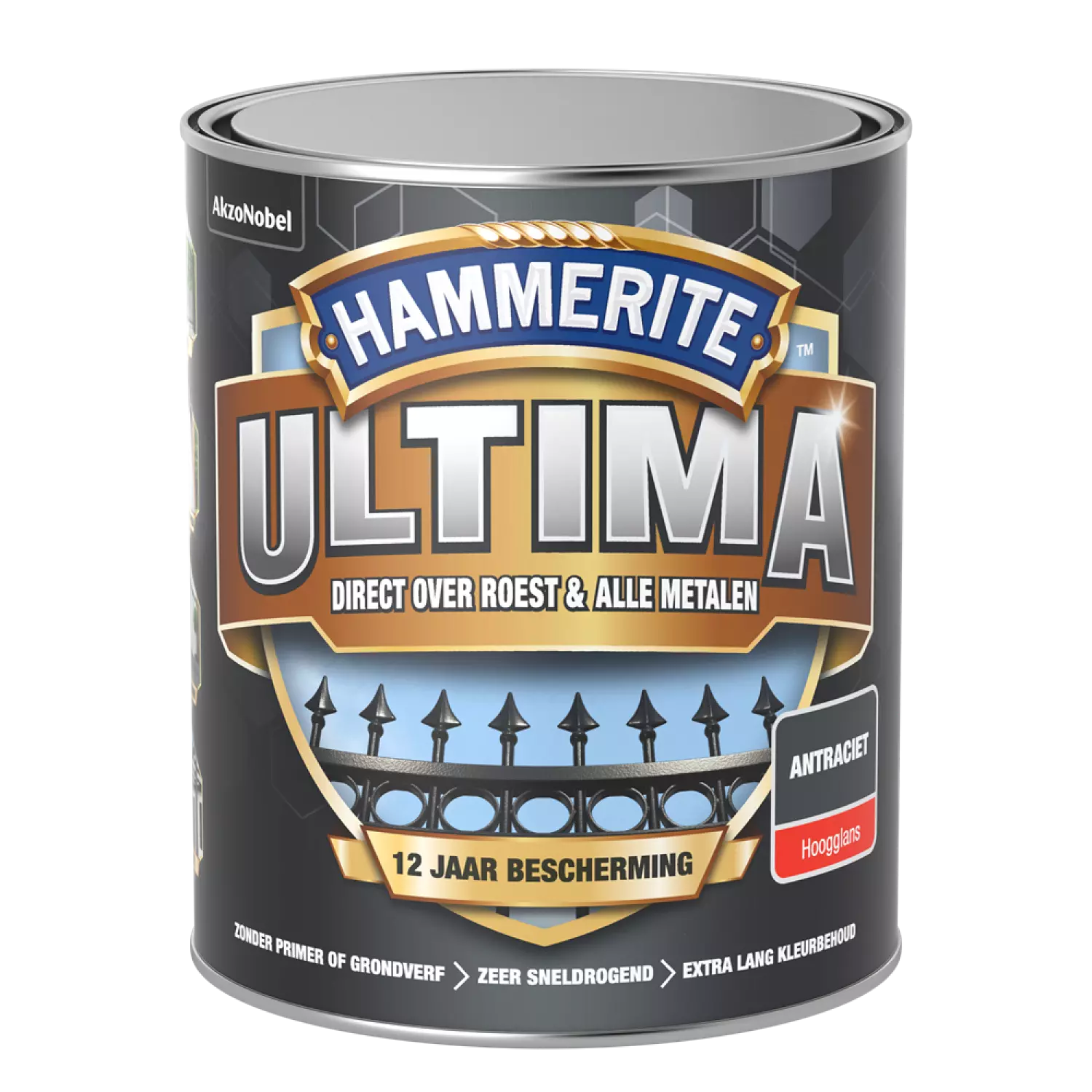 Hammerite Ultima Hoogglans - Antraciet - 0,75L-image