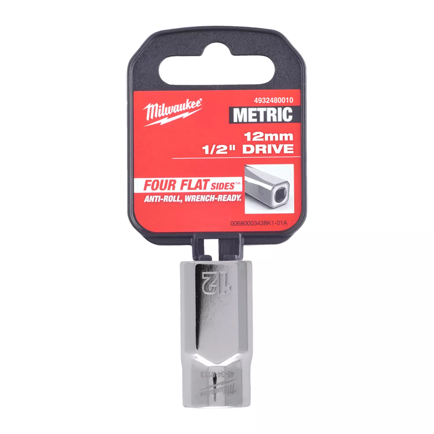 Milwaukee 4932480010 Embout - 1/2 » FOUR FLAT™ - 12mm-image