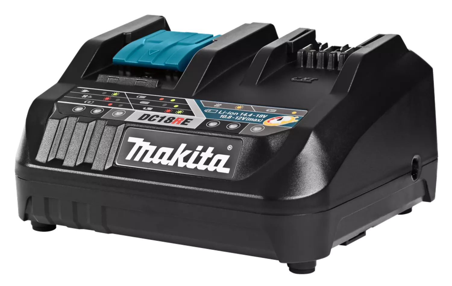 Makita DC18RE - Chargeur rapide 10,8V-14,4V-18V Li-ion - Avec système de refroidissement-image