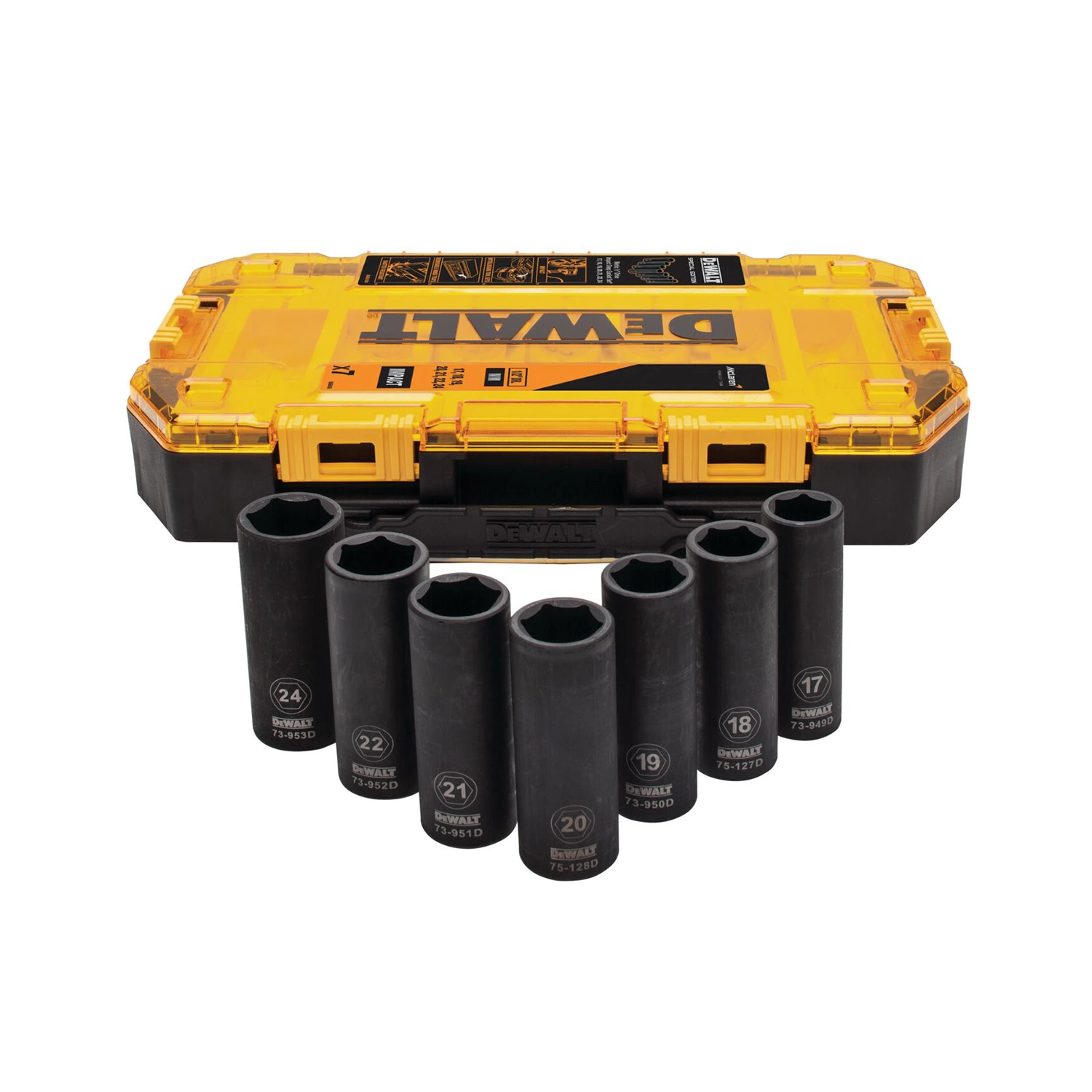 DeWALT X MCLAREN DT70905-QZ 7-delige 1/2'' impact doppenset in organiser-image