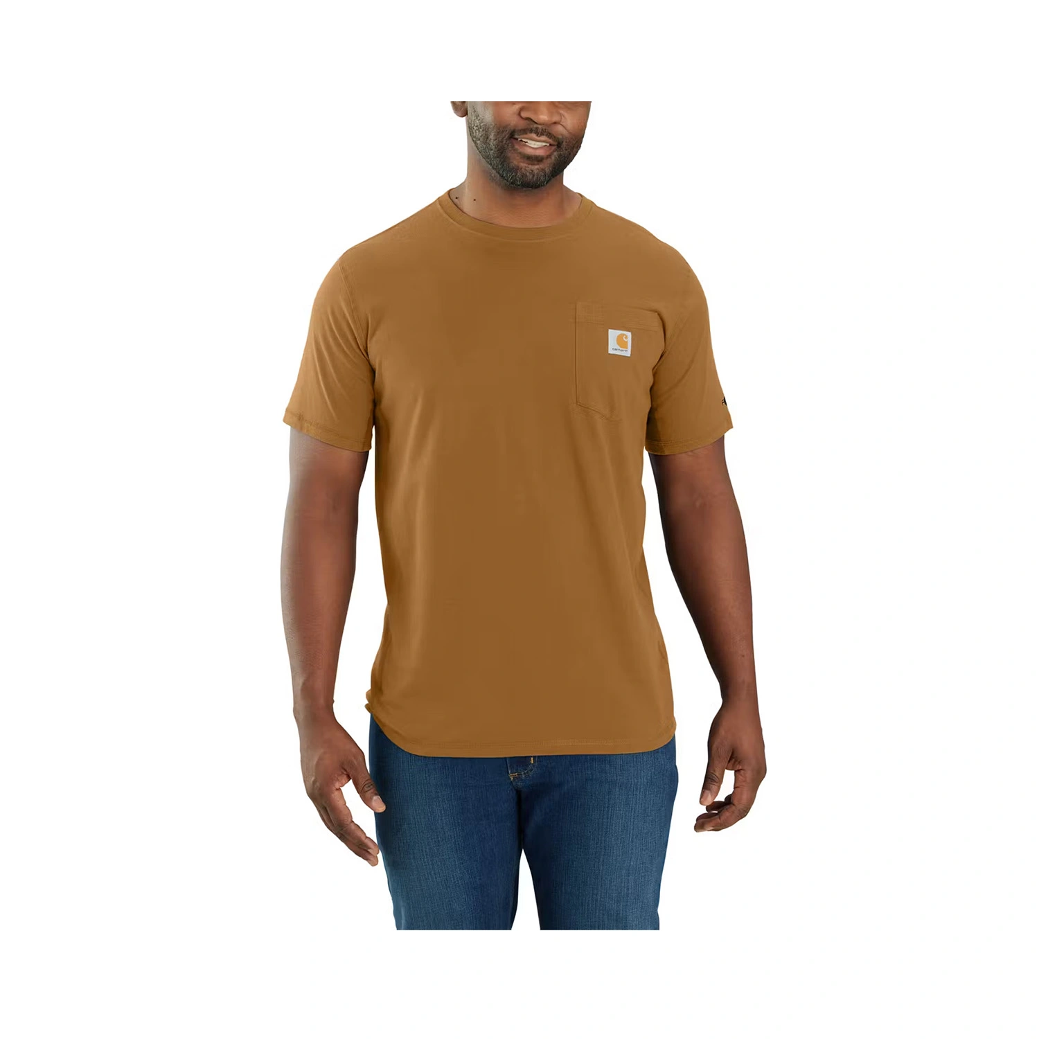 Carhartt Force T-shirt à poche Carhartt marron - S