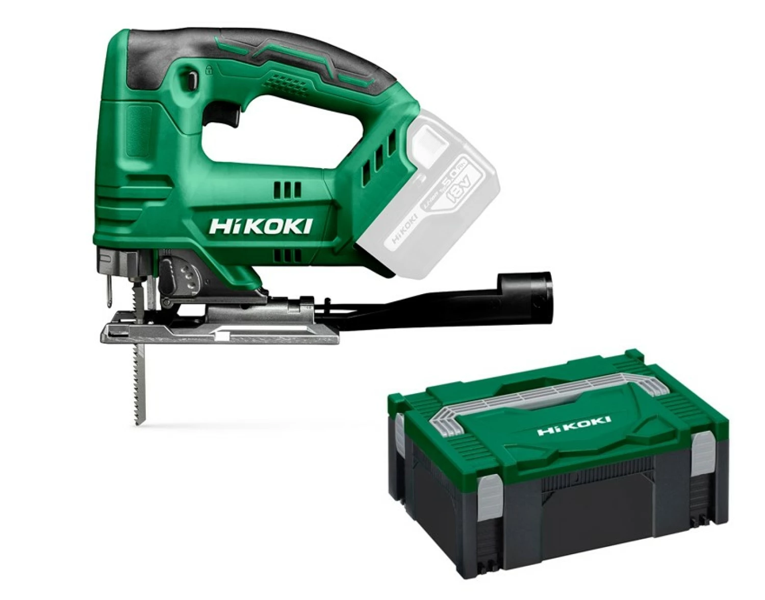 HiKOKI CJ18DAW2Z Scie sauteuse sans fil 18 V Li-Ion avec boîtier dans un coffret HSC - 135 mm-image