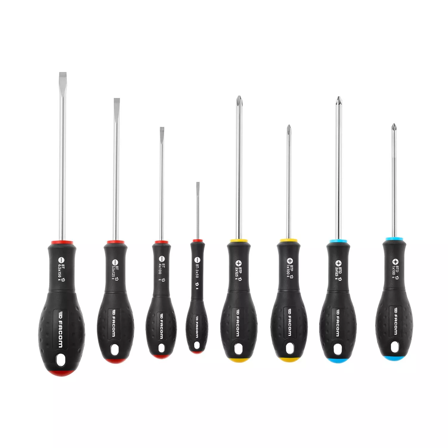Facom BTPDJ8PB jeu de tournevis Ergotwist 8 pièces - PH/PZ/SL