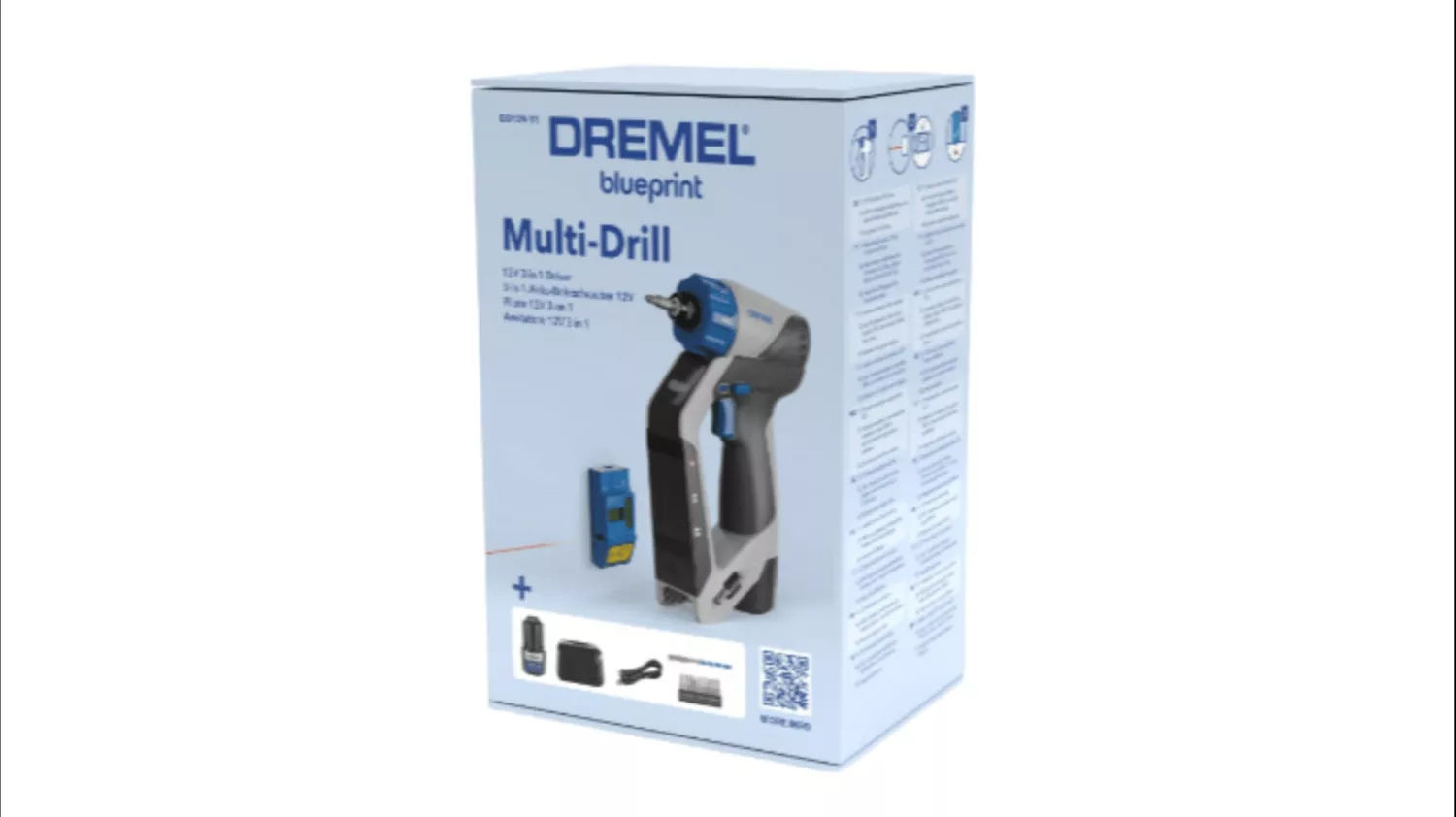 Dremel DD12V-S1 12 V batterie Blueprint kit de perceuses multiples (1x 2,0 Ah)-image